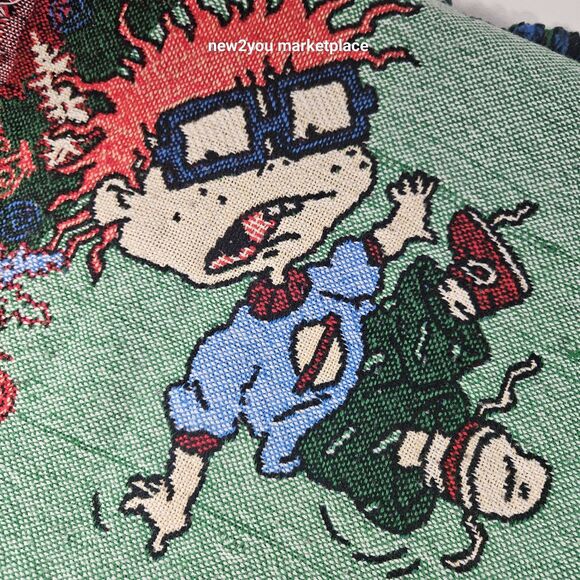 Vintage Rugrats Tapestry Throw Blanket Northwest Company 1990s Rugrats the movie - Picture 2 of 12